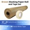 Idl Packaging 18 x 60 yd Masking Paper and 1 1/2 x 60 yd GP Masking Tape Set of 1 Each for Covering GPH-18, 4457-112 - alternate 2